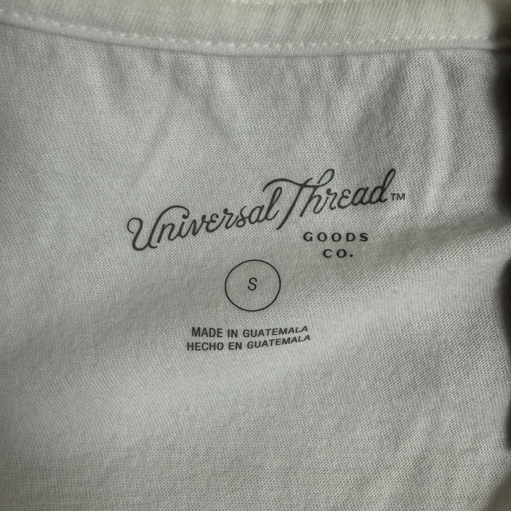 NWT Universal Thread White‎ V-Neck Tee & Colsie Gingham Pajama Shorts Set Small - Picture 7 of 15